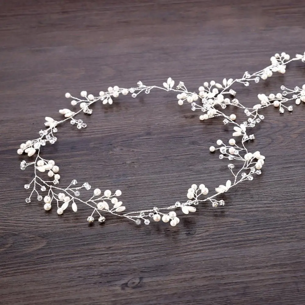 Headwear Unique Imitation Pearls Long Bridal Wedding Hair Vine Flexible Bridal Headband Beautiful Hair Accessories
Headwear Unique Imitation Pearls Long Bridal Wedding Hair Vine Flexible Bridal Headband Beautiful Hair Accessories