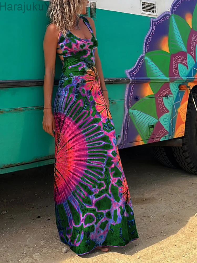 Cross Patchwork Backless Sexy Slim Dresses Summer Women Round Neck Sleeveless Dress Chic Holiday Femme Print Off Shoulder Dress
Cross Patchwork Backless Sexy Slim Dresses Summer Women Round Neck Sleeveless Dress Chic Holiday Femme Print Off Shoulder Dress