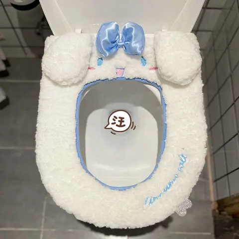 Thickened Cinnamoroll Babycinnamoroll Meilti Toilet Mat Household Fleece-Lined Thermal Toilet Seat Universal Toilet Mat Circle 
Thickened Cinnamoroll Babycinnamoroll Meilti Toilet Mat Household Fleece-Lined Thermal Toilet Seat Universal Toilet Mat Circle