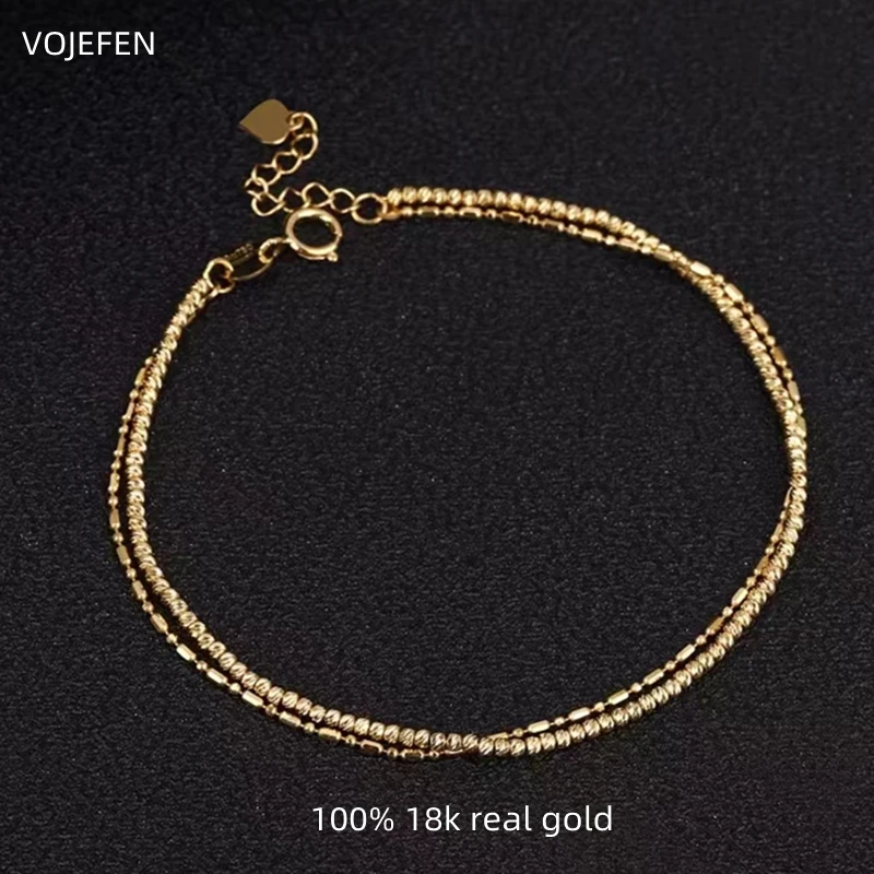 VOJEFEN Luxury Women Golden Bracelets Designer 18K Gold Jewelry Charms New In Beads Bracelet Ladies , Real Gold With Wholesale
VOJEFEN Luxury Women Golden Bracelets Designer 18K Gold Jewelry Charms New In Beads Bracelet Ladies , Real Gold With Wholesale