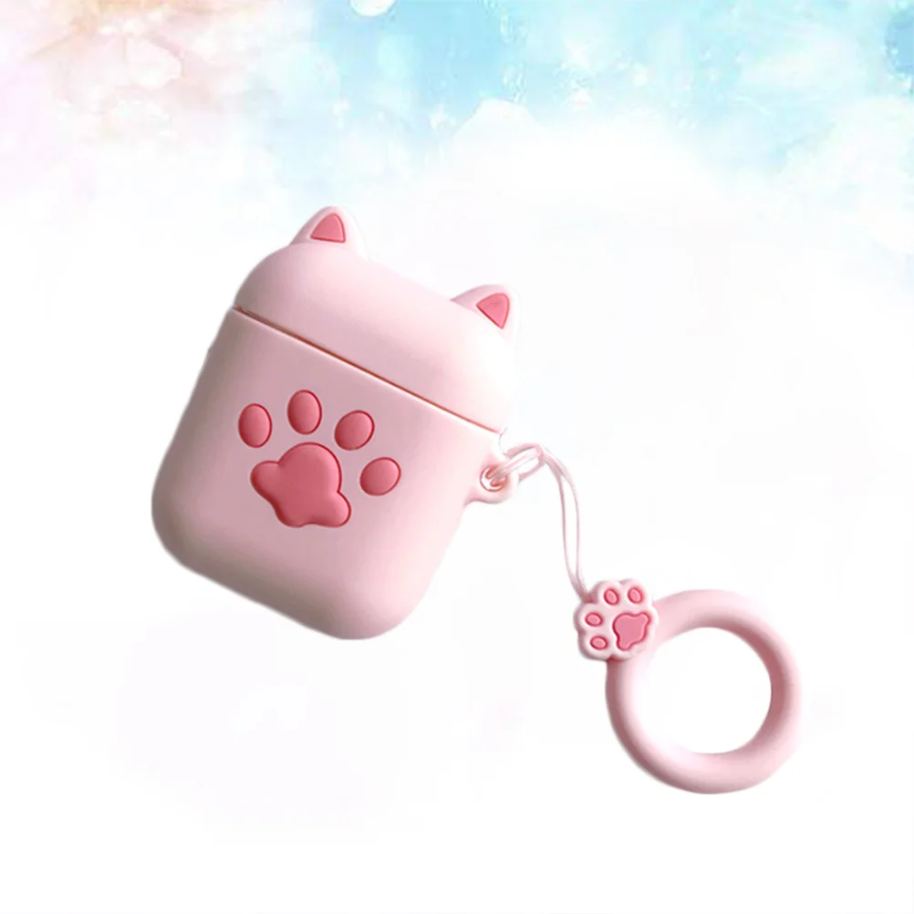 Cat Paw Silicone Wireless Earphone Case Shockproof Headphone Protector with Ring Compatible for Airpods 1/2 )
Cat Paw Silicone Wireless Earphone Case Shockproof Headphone Protector with Ring Compatible for Airpods 1/2 )