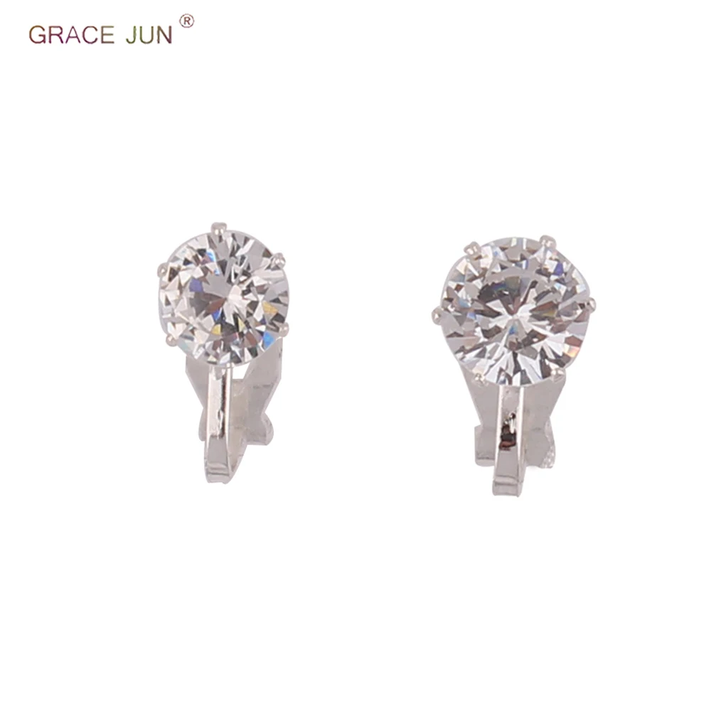 GRACE JUN Hot Sale Cubic Zircon Small Round Geometric Clip on Earrings for Girl Kid Party Charm Without Pierced Earring Ear Clip
GRACE JUN Hot Sale Cubic Zircon Small Round Geometric Clip on Earrings for Girl Kid Party Charm Without Pierced Earring Ear Clip