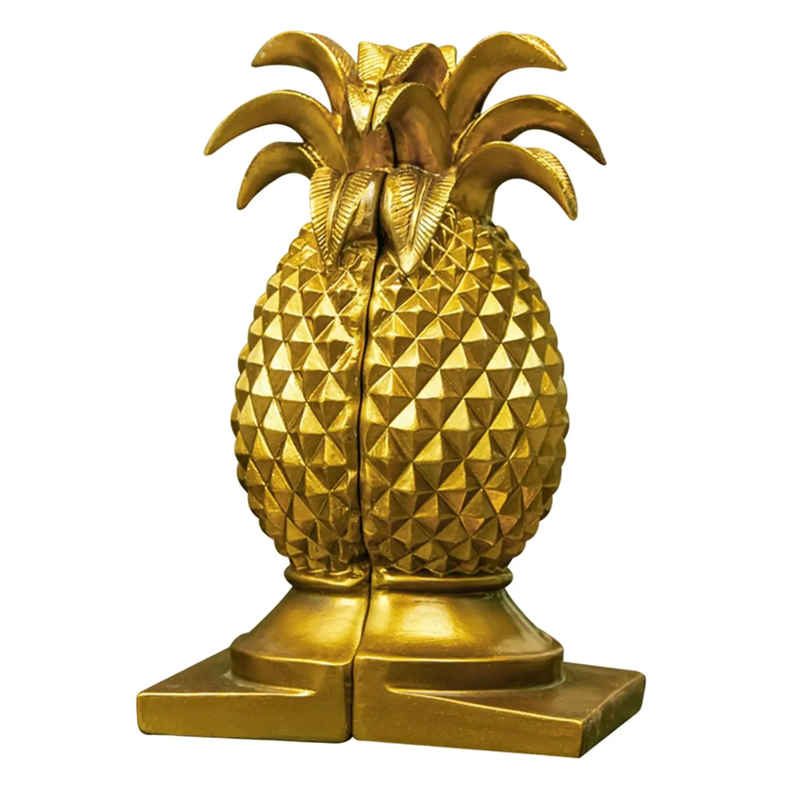 Set of 2 Polyresin Pineapple Bookends, Hawaiian Non Slip Base Decorative Bookshelf Accessories Polished Hand Painted Home Decor
Set of 2 Polyresin Pineapple Bookends, Hawaiian Non Slip Base Decorative Bookshelf Accessories Polished Hand Painted Home Decor