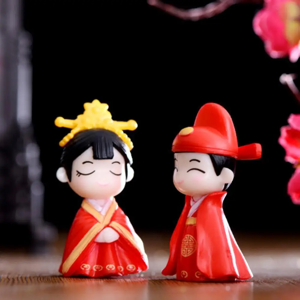 2Pcs Couple Statues Chinese Style Festive Ancient Costume Desktop Wedding Bridegroom Bride Figurines Home Decoration
2Pcs Couple Statues Chinese Style Festive Ancient Costume Desktop Wedding Bridegroom Bride Figurines Home Decoration