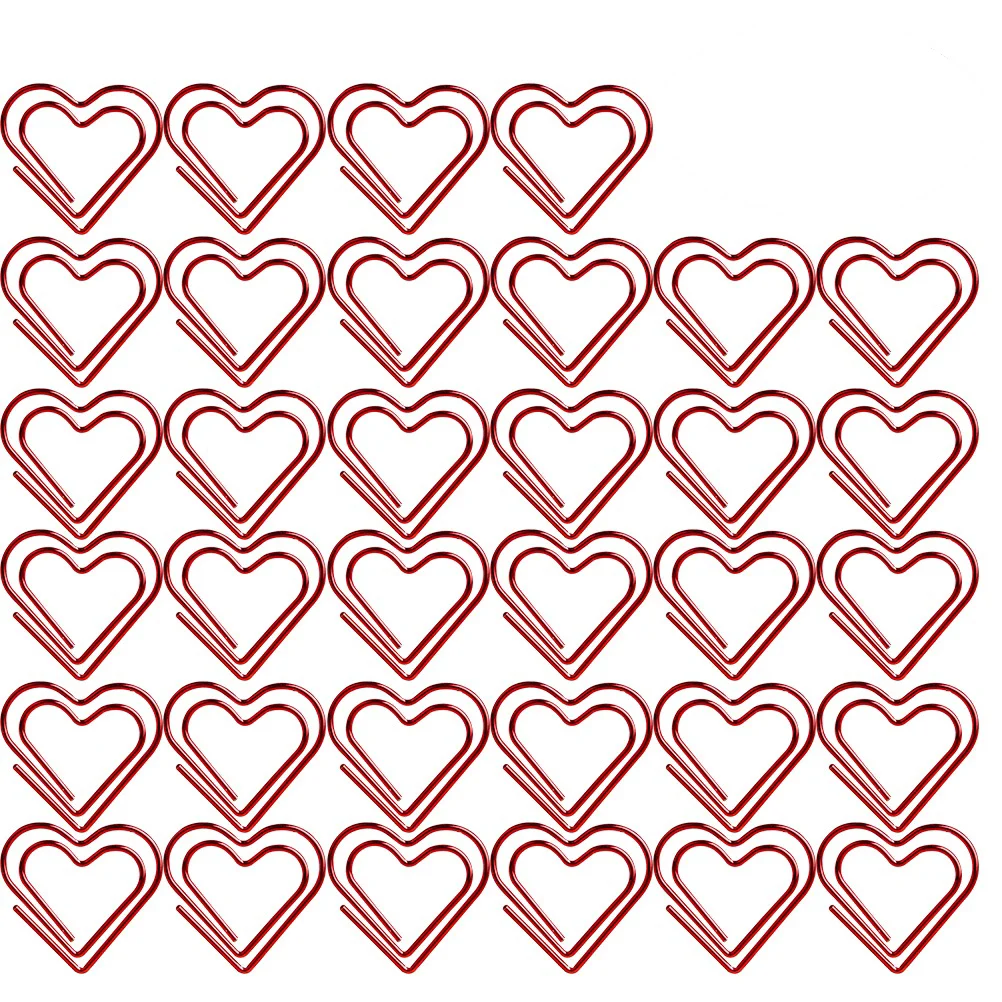 100pcs Mini Binders Heart Shaped Paper Clips Paper Note Clips Wire Clips Planner Clips for Wedding Marriage Office
100pcs Mini Binders Heart Shaped Paper Clips Paper Note Clips Wire Clips Planner Clips for Wedding Marriage Office