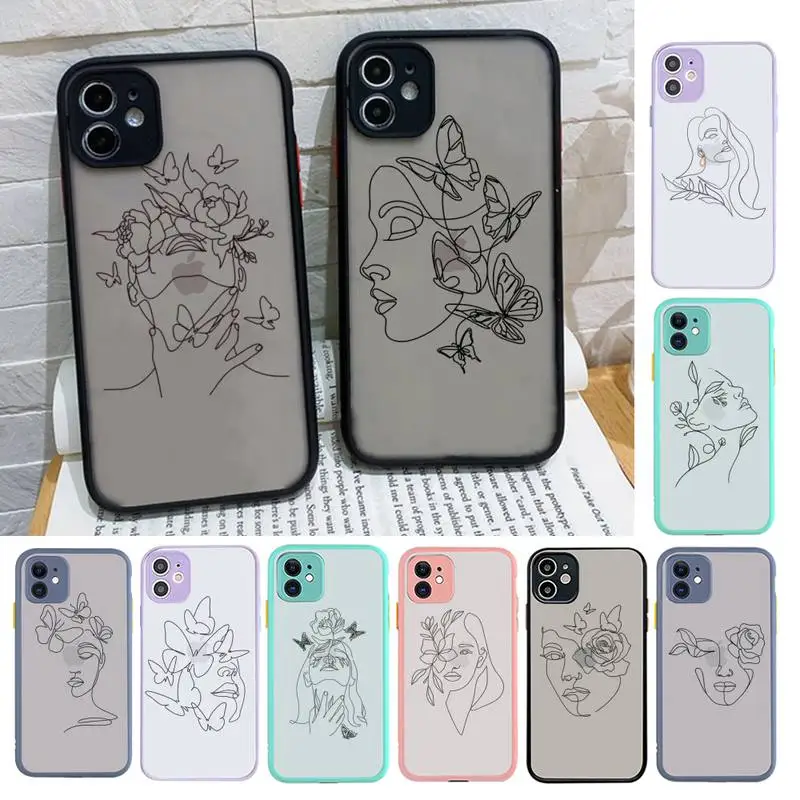 Art Line Girl Phone Case for iPhone X XR XS 7 8 Plus 11 12 13 pro MAX 13mini Translucent Matte Case 
Art Line Girl Phone Case for iPhone X XR XS 7 8 Plus 11 12 13 pro MAX 13mini Translucent Matte Case