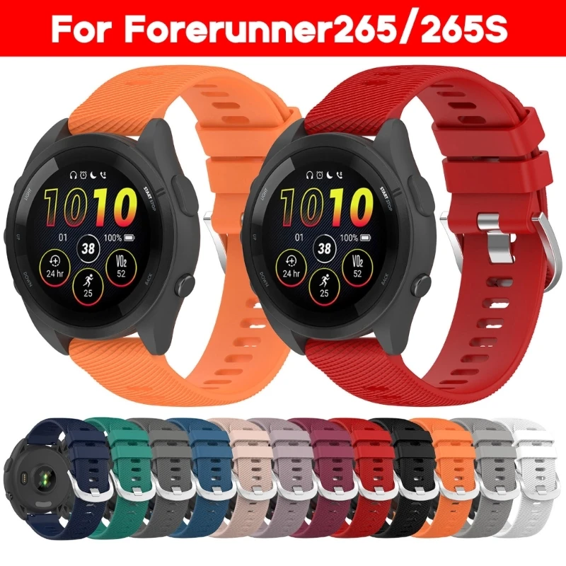 Silicone Band Strap for Garmin Forerunner 265/265S SmartWatch Bracelet Replacement Wristband Belt Wriststrap for Forerunner 265S
Silicone Band Strap for Garmin Forerunner 265/265S SmartWatch Bracelet Replacement Wristband Belt Wriststrap for Forerunner 265S