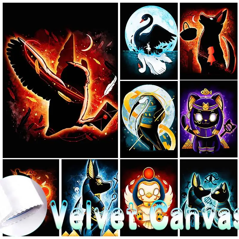 DIY 5D Velvet Diamond Painting Full Drill Animal Pharaoh Cartoon Diamond Mosaic Hand Inlaid Rhinestones Embroidery Home Decor
DIY 5D Velvet Diamond Painting Full Drill Animal Pharaoh Cartoon Diamond Mosaic Hand Inlaid Rhinestones Embroidery Home Decor