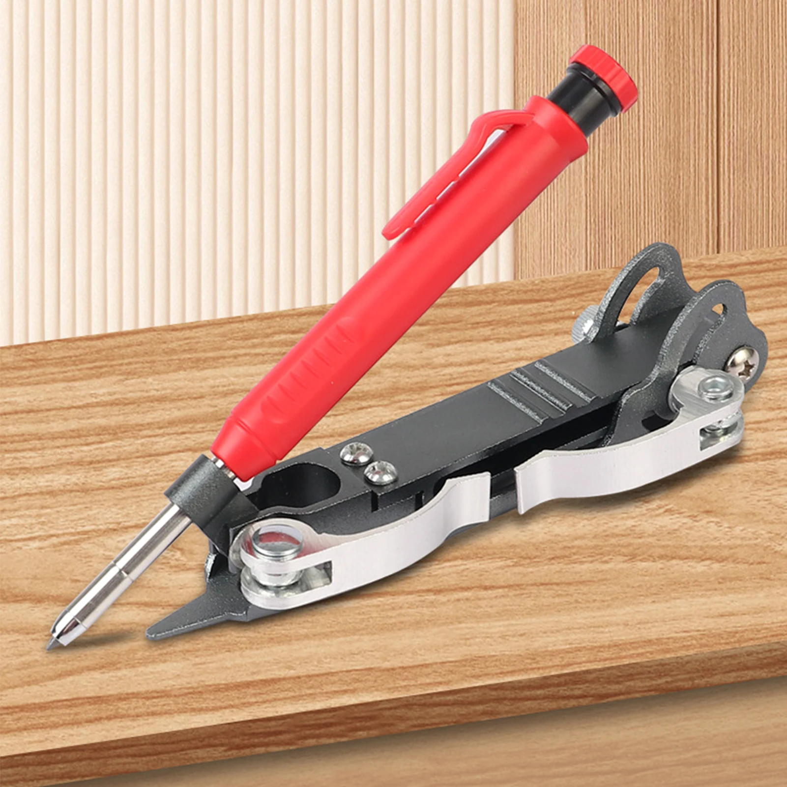 Scribing Tool with Deep Hole Pencil Aluminum Alloy DIY Tool for Scribes Carpenters Architects Woodworkers
Scribing Tool with Deep Hole Pencil Aluminum Alloy DIY Tool for Scribes Carpenters Architects Woodworkers