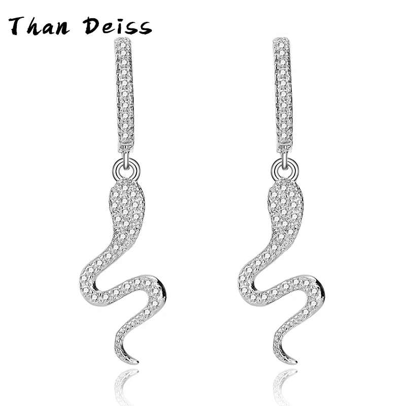 S925 Sterling Silver Snake Earrings Female European And American Shang Jewelry Full Of Diamonds Micro-Set Snake Ear
S925 Sterling Silver Snake Earrings Female European And American Shang Jewelry Full Of Diamonds Micro-Set Snake Ear