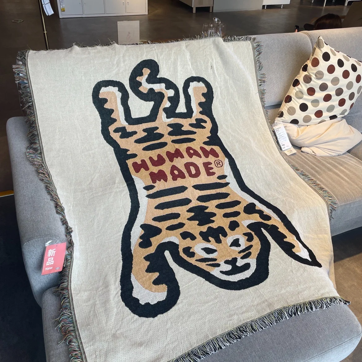 

Одеяло для дивана из текстиля Ins, толстый уличный коврик для кемпинга с узором тигра, украшение для дома, ворсовое одеяло 125x150 см