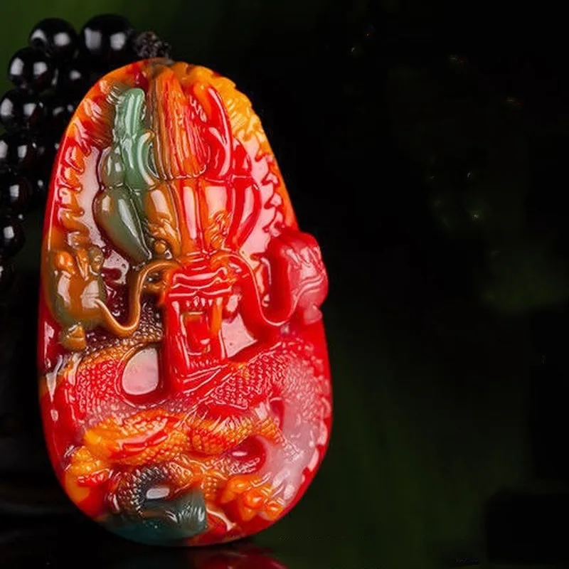 Tibet Gobi Colorful Jade Golden Dragon Pendant for Men and Women. There Are Dragon Sweater Chain Pendants In The Palace
Tibet Gobi Colorful Jade Golden Dragon Pendant for Men and Women. There Are Dragon Sweater Chain Pendants In The Palace