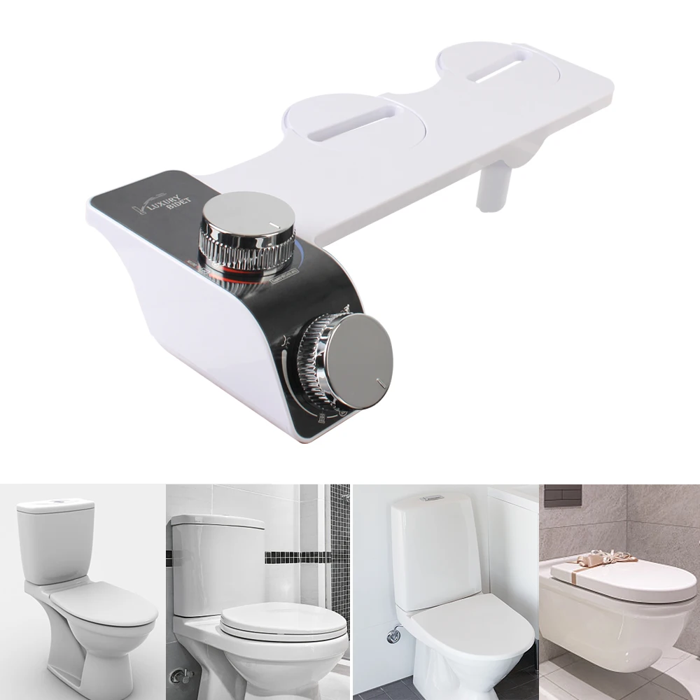 Cold and Hot Water Toilet Bidet Self Cleaning Bidet Feminine Toilet Water Spray Double Nozzle Bathroom Hygienic Shower 
Cold and Hot Water Toilet Bidet Self Cleaning Bidet Feminine Toilet Water Spray Double Nozzle Bathroom Hygienic Shower