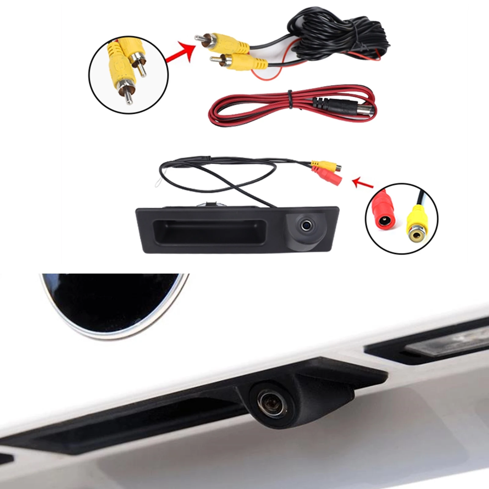 For BMW E60 E61 E90 E91 E92 W/ Camera Black Rear Trunk Tailgate Handle Switch Knob Button Kit
For BMW E60 E61 E90 E91 E92 W/ Camera Black Rear Trunk Tailgate Handle Switch Knob Button Kit