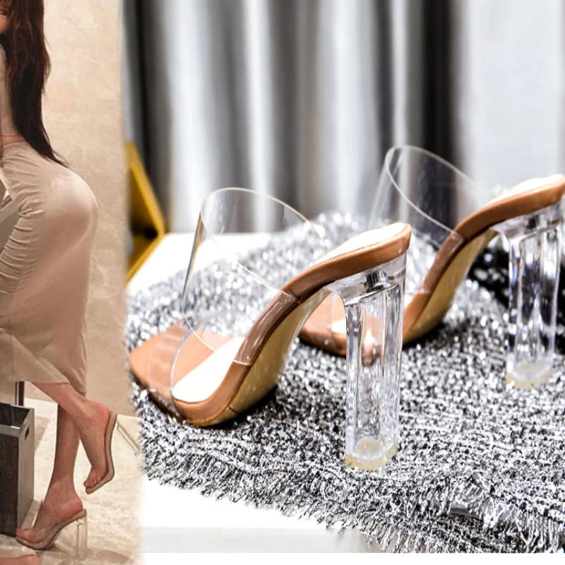 Summer Women Pumps Sandals PVC Jelly Slippers Open Toe High Heels Women Transparent Perspex Slippers Shoes Heel Clear Sandals
Summer Women Pumps Sandals PVC Jelly Slippers Open Toe High Heels Women Transparent Perspex Slippers Shoes Heel Clear Sandals