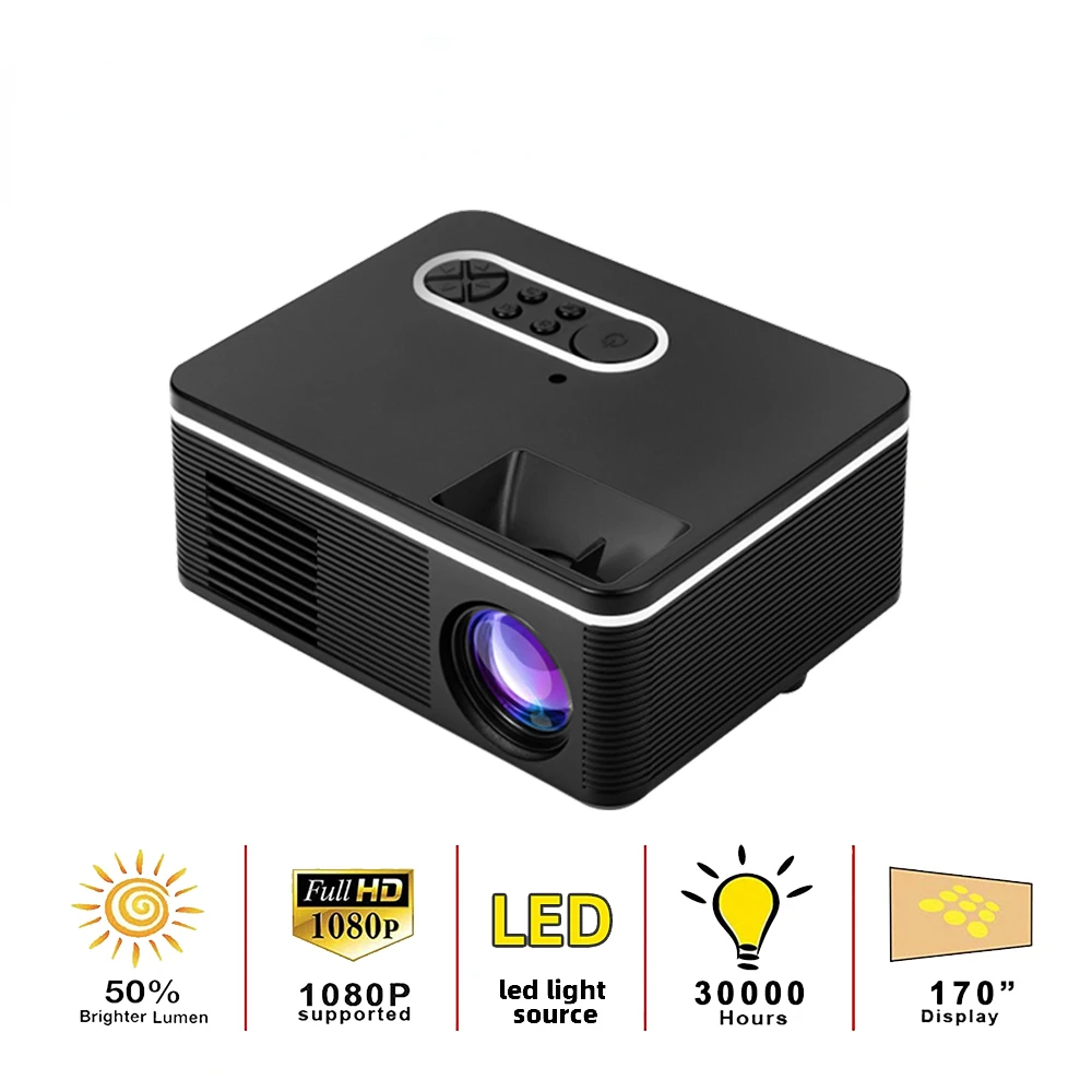 S361 Portable Mini LED 320x240 Pixels 600 Lumens Projector Home Media Player Built-in Speaker
S361 Portable Mini LED 320x240 Pixels 600 Lumens Projector Home Media Player Built-in Speaker