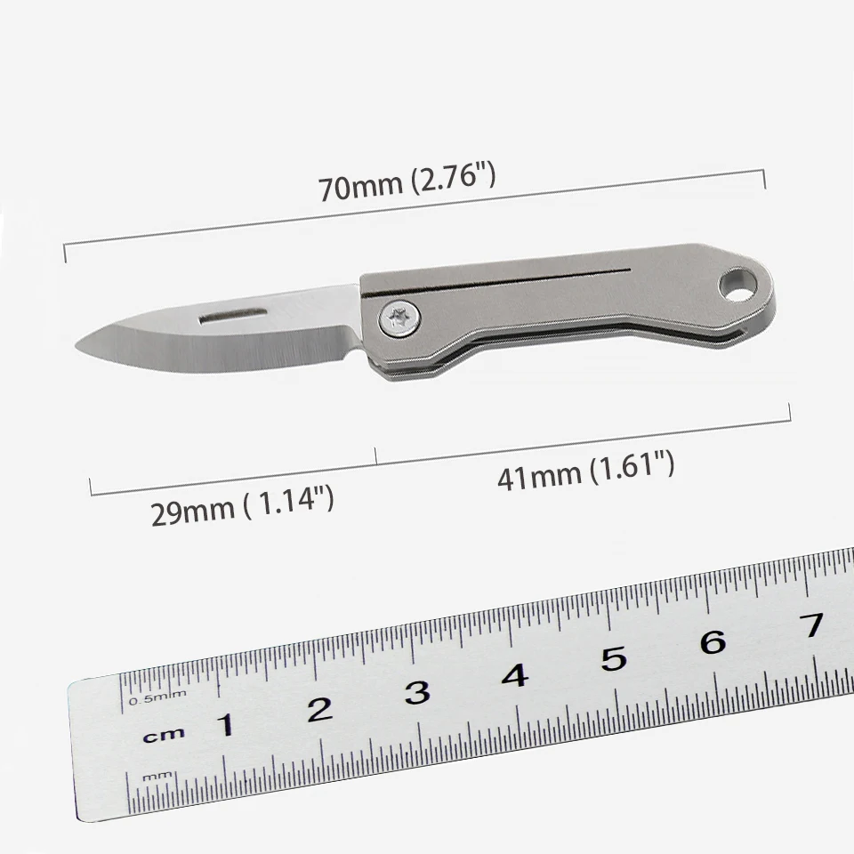 Titanium mini folding knife express knife carry-on edc key chain self-defense pendant letter opener Folding pocket knife
Titanium mini folding knife express knife carry-on edc key chain self-defense pendant letter opener Folding pocket knife