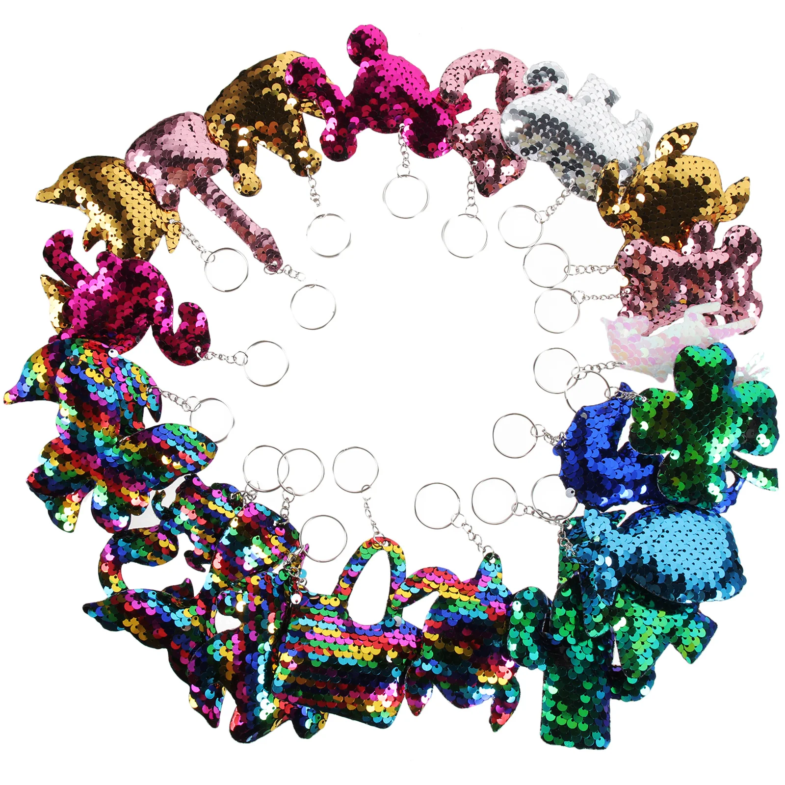 22pcs Key Rings For Crafts Novel Sequin Hanging Charm Glitter Sequin Keyring Luggage Bag Hanging Key Chain Pendant
22pcs Key Rings For Crafts Novel Sequin Hanging Charm Glitter Sequin Keyring Luggage Bag Hanging Key Chain Pendant