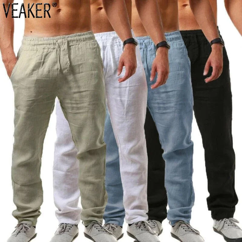 New Men's Cotton Linen Pants Male Summer Breatable Solid Color Linen Trousers Fitness Streetwear M-3XL
New Men's Cotton Linen Pants Male Summer Breatable Solid Color Linen Trousers Fitness Streetwear M-3XL