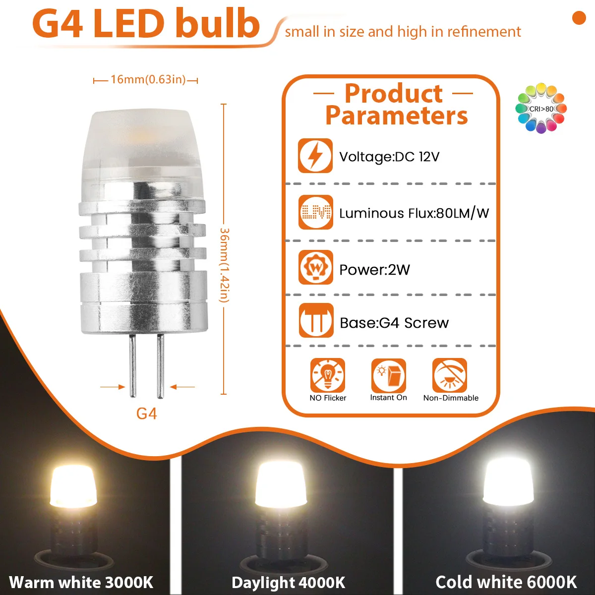 Набор из 20 светодиодных ламп G4 COB 12В
Набор из 20 светодиодных ламп G4 COB 12В