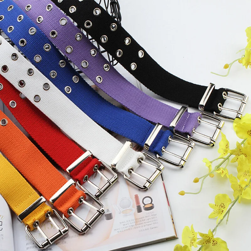 Punk Wide Belt Canvas Double Grommet Hole Pin Buckle Belt Female Male Hot Waist Strap Belts for Women Men Jeans Pants Waistband
Punk Wide Belt Canvas Double Grommet Hole Pin Buckle Belt Female Male Hot Waist Strap Belts for Women Men Jeans Pants Waistband