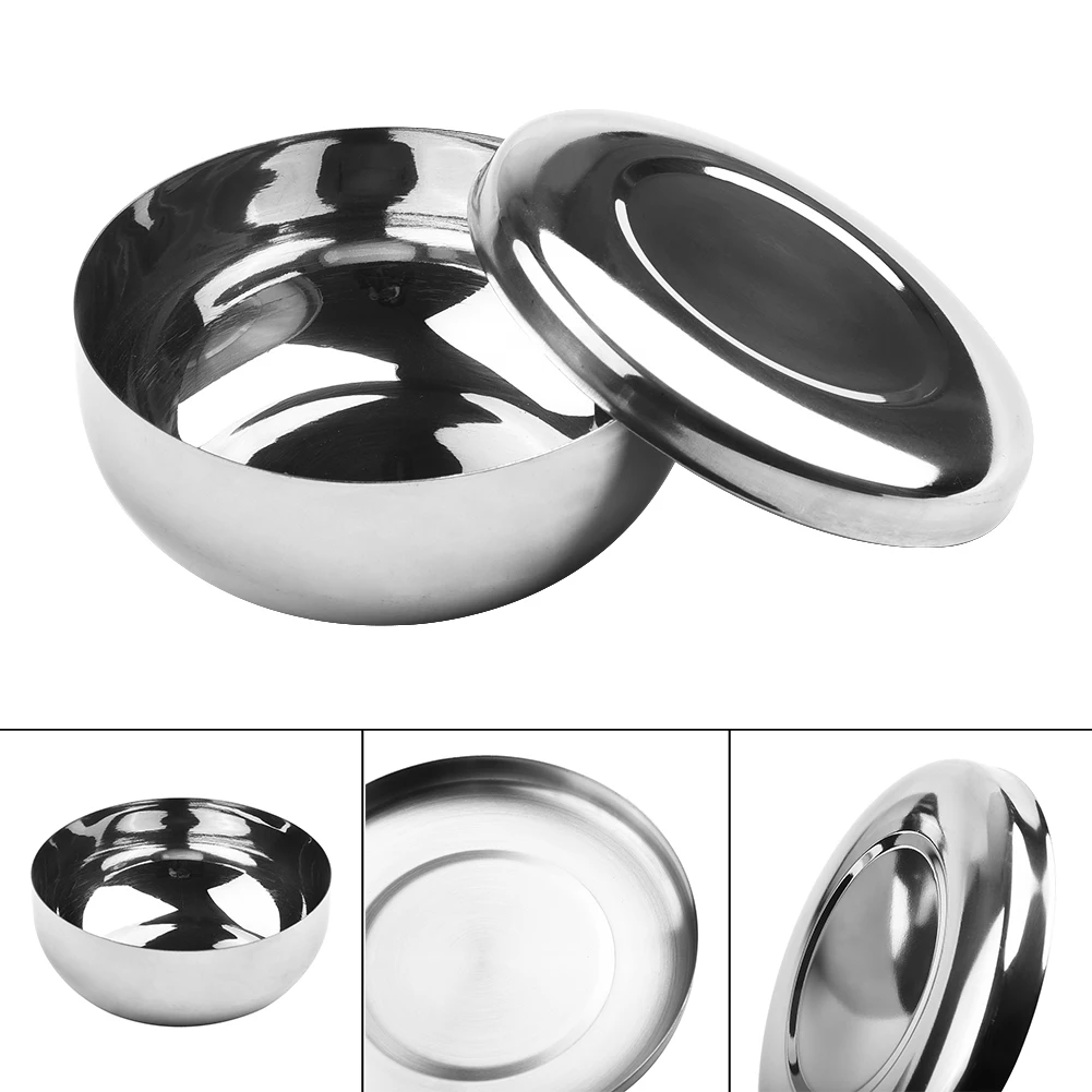 Korean Stainless Steel Rice Bowl Dish Korea Warm Bowl Traditional Bowl With Lid Metal Rice Cereal Serving Bowl Anti-Scalding
Korean Stainless Steel Rice Bowl Dish Korea Warm Bowl Traditional Bowl With Lid Metal Rice Cereal Serving Bowl Anti-Scalding