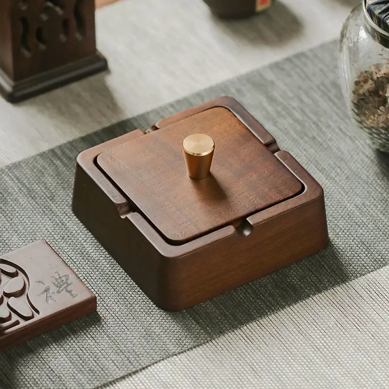 Creative Retro Wooden Ashtray with Lid Desktop Ashtray Stainless Steel Windproof Ash Tray for Smoking Office Home Cigar Holder
Creative Retro Wooden Ashtray with Lid Desktop Ashtray Stainless Steel Windproof Ash Tray for Smoking Office Home Cigar Holder