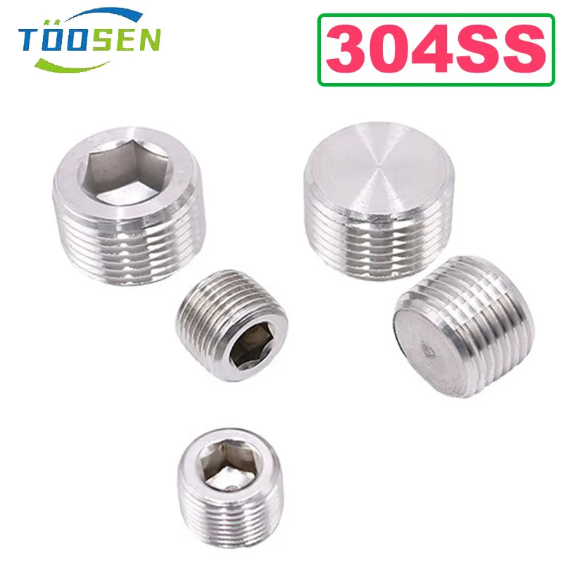 304 Stainless Steel Hexagon Socket Screw Plug PT Hexagon Socket Thread Pipe Fitting Hexagon Socket External Screw Plug
304 Stainless Steel Hexagon Socket Screw Plug PT Hexagon Socket Thread Pipe Fitting Hexagon Socket External Screw Plug