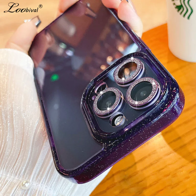 Luxury Glitter Transparent Case for iPhone 14 Pro Max 13 12 11 14 Plus Glass Camera Film Protection Bling Cover for iPhone 14pro
Luxury Glitter Transparent Case for iPhone 14 Pro Max 13 12 11 14 Plus Glass Camera Film Protection Bling Cover for iPhone 14pro