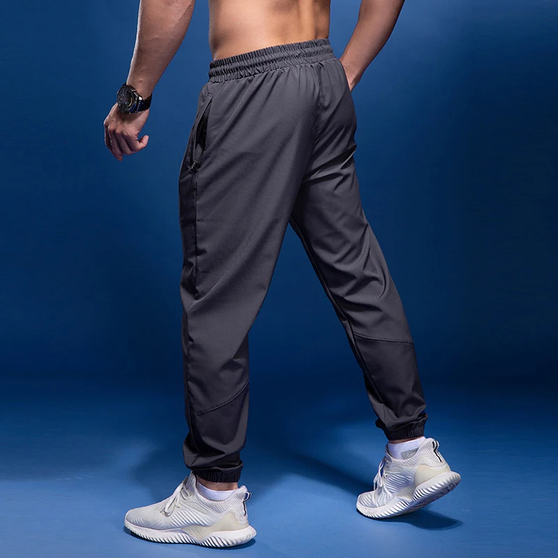 BINTUOSHI новые спортивные штаны Мужские для бега на молнии с карманами - купить по