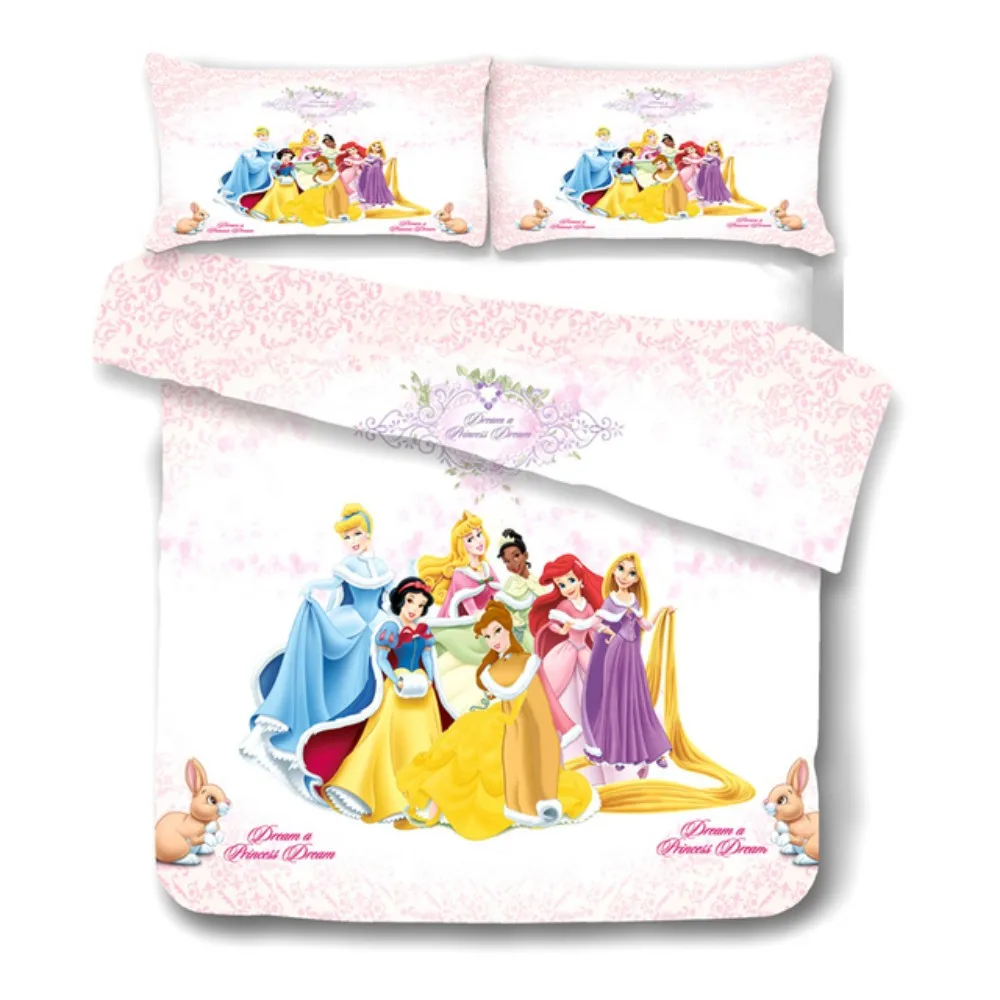 Симпатичные постельные принадлежности для девочек королевский комплект
