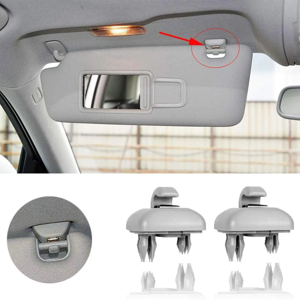 2pcs Car Sun Visor Clips 26x26.5x37.6mm Plastic Grey/Beige/Black For A4L Q5 A5 Q3 12-17 A6L Sun Visor Retaining Clips
2pcs Car Sun Visor Clips 26x26.5x37.6mm Plastic Grey/Beige/Black For A4L Q5 A5 Q3 12-17 A6L Sun Visor Retaining Clips
