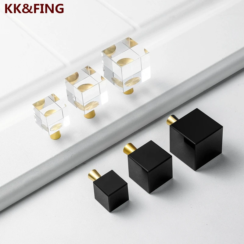 KK&FING New Square Crystal Drawer Knobs And Handles Brass+Crystal Handles For Kitchen Cabinets Black Cabinet Knobs Hardware
KK&FING New Square Crystal Drawer Knobs And Handles Brass+Crystal Handles For Kitchen Cabinets Black Cabinet Knobs Hardware