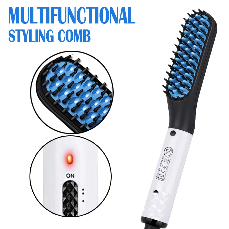 Hair Comb Brush Beard Straightener Multifunctional Hair Straightening Comb Hair Curler Quick Beard Hair Styler
Hair Comb Brush Beard Straightener Multifunctional Hair Straightening Comb Hair Curler Quick Beard Hair Styler