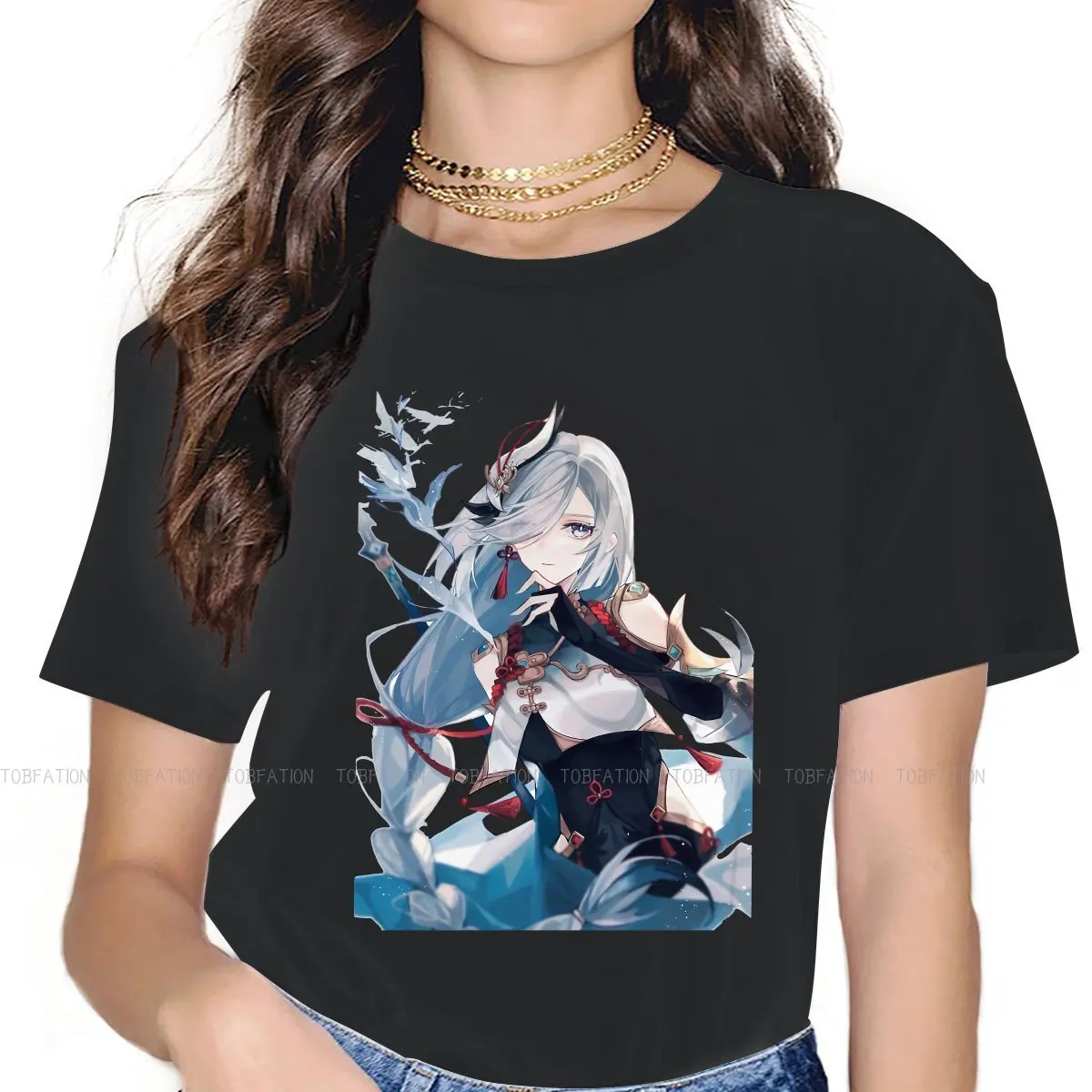 Shenhe Girl TShirt For Girls Genshin Impact Game Tops Harajuku Ladies T Shirt Cotton Summer Loose
Shenhe Girl TShirt For Girls Genshin Impact Game Tops Harajuku Ladies T Shirt Cotton Summer Loose