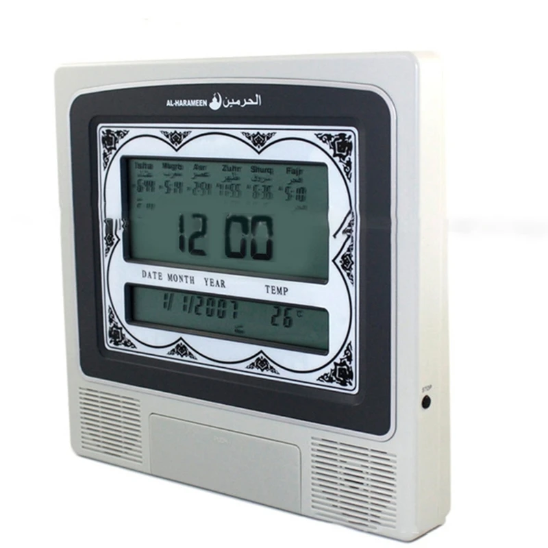 Muslim Prayer Alarm Desk Digital Reminder Wall Clock Calendars Decorative Clock 87HC
Muslim Prayer Alarm Desk Digital Reminder Wall Clock Calendars Decorative Clock 87HC