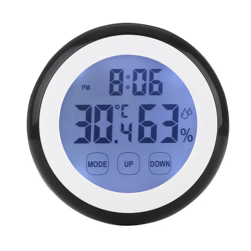 Wall Digital Temperature Humidity High quality ABS+Back magnet 90*90*26mm Time Backlight +/-1C Accuracy Newest
Wall Digital Temperature Humidity High quality ABS+Back magnet 90*90*26mm Time Backlight +/-1C Accuracy Newest