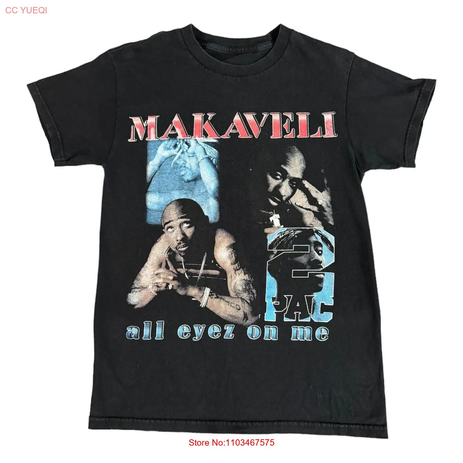 Винтажные ботинки TUPAC / 2PAC Makaveli all eyez on me Футболка маленького размера