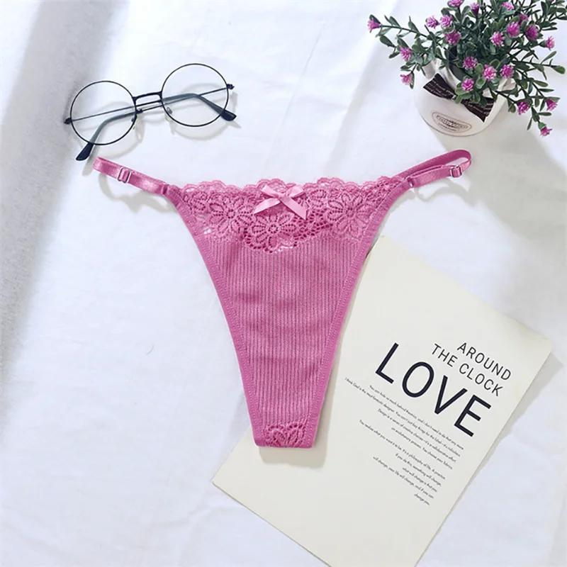 New Sexy Lace Women Panties Underwear Adjustable G-String Thongs Females Hollow Out Briefs Underpants Lingerie
New Sexy Lace Women Panties Underwear Adjustable G-String Thongs Females Hollow Out Briefs Underpants Lingerie