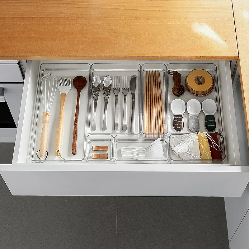 Adjustable Drawer Organizer Box Trays Make Up Cosmetics Sundries Divider Holder Kitchen Bathroom Closet Jewellery Box
Adjustable Drawer Organizer Box Trays Make Up Cosmetics Sundries Divider Holder Kitchen Bathroom Closet Jewellery Box