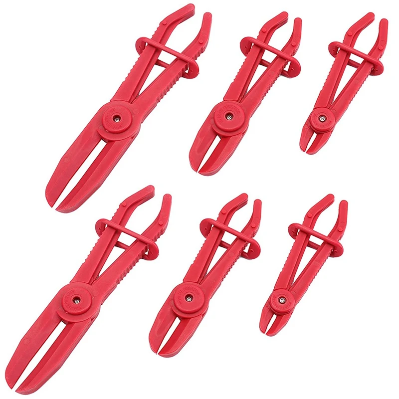 6 Pack Hose Clamp Pliers,Line Clamps Pinch Pliers For Brake Hoses, Fuel Hoses,Gas Lines,Coolant Hoses,Radiator Hoses,Red
6 Pack Hose Clamp Pliers,Line Clamps Pinch Pliers For Brake Hoses, Fuel Hoses,Gas Lines,Coolant Hoses,Radiator Hoses,Red