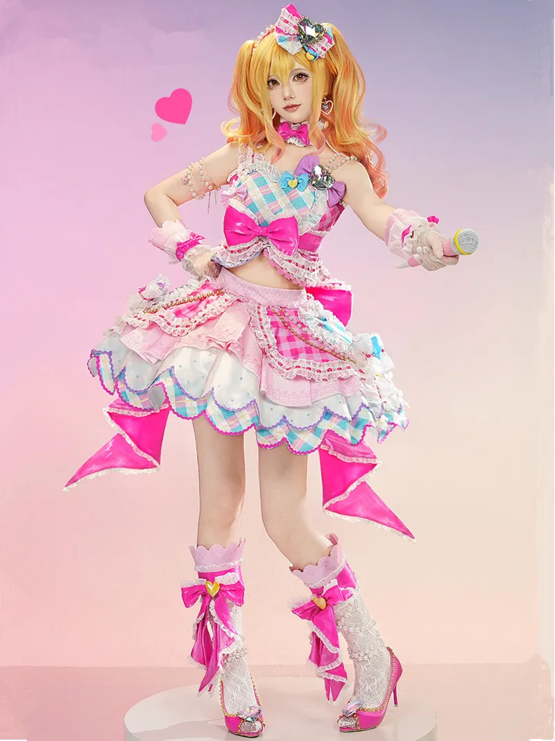 Hoshimiya Ichigo костюм для косплея платье аниме Aikatsu женская милая юбка карнавальная