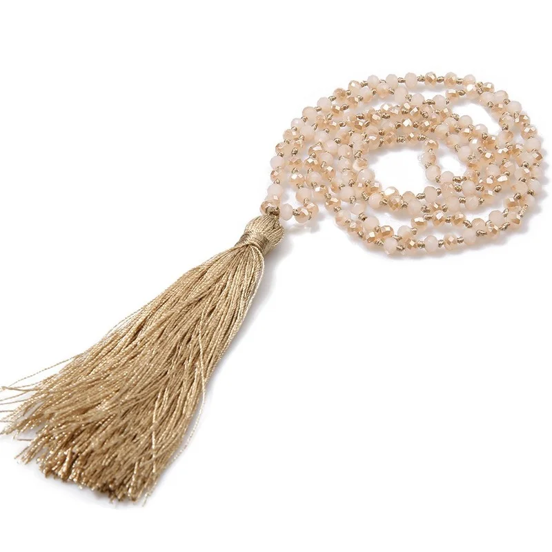 New Necklace 2022 Crystal Glass Beads Hand Knotted Boho Tassel Jewelry Necklaces for Women Tassel Necklaces Statement Necklace
New Necklace 2022 Crystal Glass Beads Hand Knotted Boho Tassel Jewelry Necklaces for Women Tassel Necklaces Statement Necklace