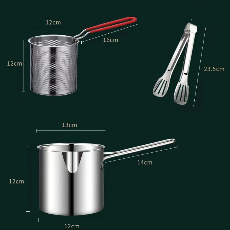 Глубокая сковорода с ситечком, корзина, щипцы из нержавеющей стали, японская темпура, сковорода для картофеля фри, курицы 
Глубокая сковорода с ситечком, корзина, щипцы из нержавеющей стали, японская темпура, сковорода для картофеля фри, курицы