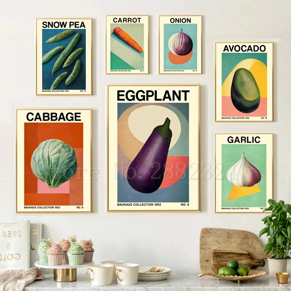 Onion Vegetable Art Poster Retro Vegan and Vegetarian Posters Bauhaus-Inspired Botanical Canvas Painting Dinning Room Wall Decor
Onion Vegetable Art Poster Retro Vegan and Vegetarian Posters Bauhaus-Inspired Botanical Canvas Painting Dinning Room Wall Decor