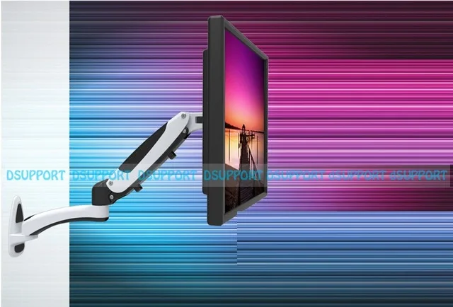 GM112W Aluminum Gas Spring 360 Degree Full Motion Height Adjustable 15"-27" LCD Monitor Holder TV Wall Mount Bracket Arm
GM112W Aluminum Gas Spring 360 Degree Full Motion Height Adjustable 15"-27" LCD Monitor Holder TV Wall Mount Bracket Arm
