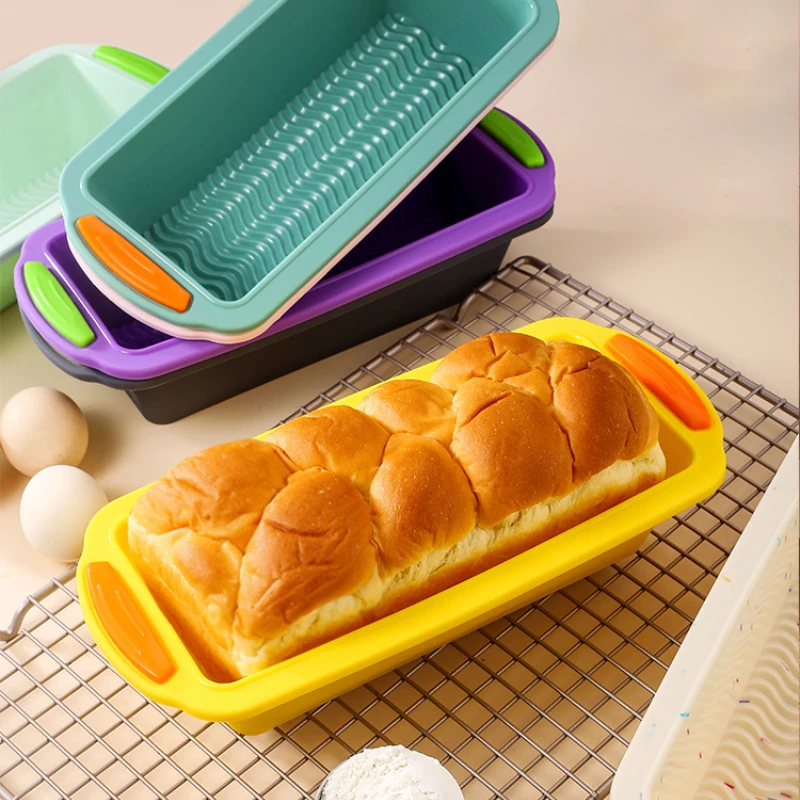 Silicone Mold Two-color Toast Bread Color Kitchen Baking Tool Bakeware High Temperature Resistant Cake Mold Molde De Torta
Silicone Mold Two-color Toast Bread Color Kitchen Baking Tool Bakeware High Temperature Resistant Cake Mold Molde De Torta