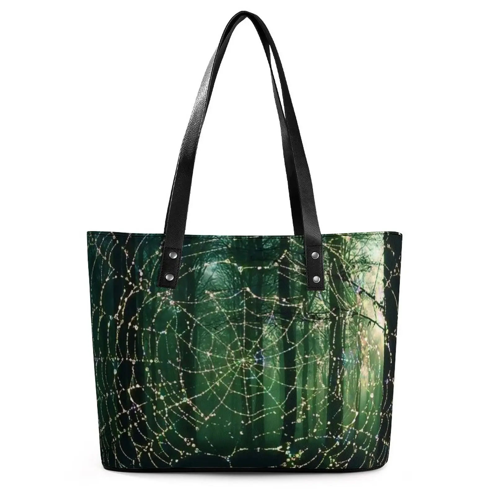 Dark Gothic Handbags Spider Web Print Streetwear Shoulder Bag Office PU Leather Tote Bag Women Top-Handle Designer Shopping Bags
Dark Gothic Handbags Spider Web Print Streetwear Shoulder Bag Office PU Leather Tote Bag Women Top-Handle Designer Shopping Bags