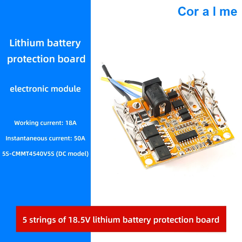 5 Strings Of 18.5V/21V18650 Lithium Battery Protection Board Hand Electric Drill Protection Circuit Board 18A Working Current 
5 Strings Of 18.5V/21V18650 Lithium Battery Protection Board Hand Electric Drill Protection Circuit Board 18A Working Current