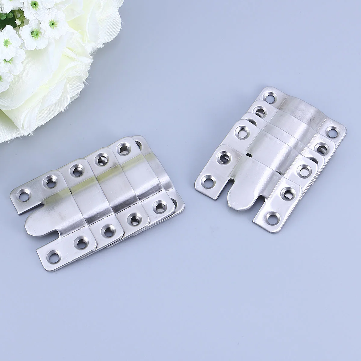 

10 PCS Picture Frame Hanger Hooks Metal Stainless Steel Hangers Interlocking Furniture Connector Wall Mounting Hanging Tool